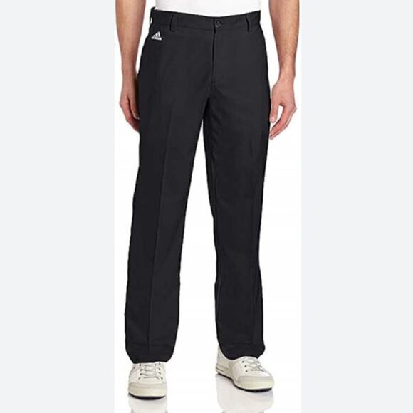 Adidas Men's Black Climalite Golf Tech 3 Stripe Pant Size 36x30 - Picture 1 of 10